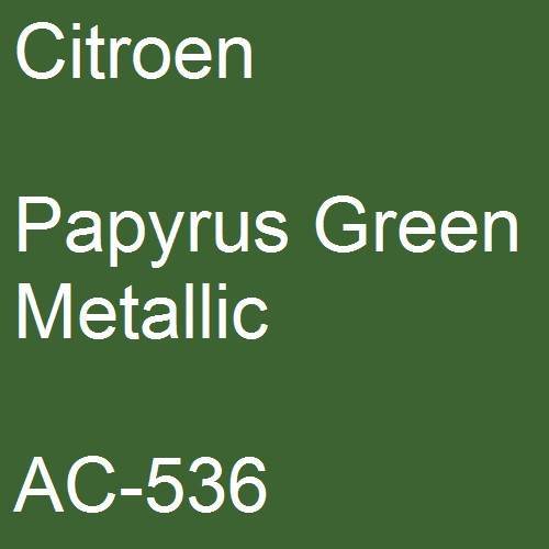 Citroen, Papyrus Green Metallic, AC-536.